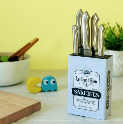 Support couteaux Sardines m&eacute;tal - Balvi