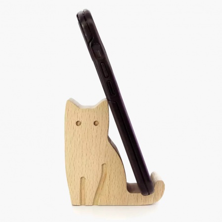 Support t&eacute;l&eacute;phone Chat - Cat - Kikkerland