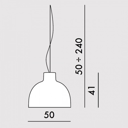 Suspension Bellissima - Diamètre 50cm - Kartell