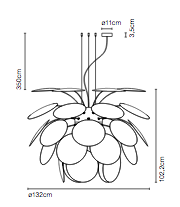 Suspension Discoco Ø 132 cm - Marset
