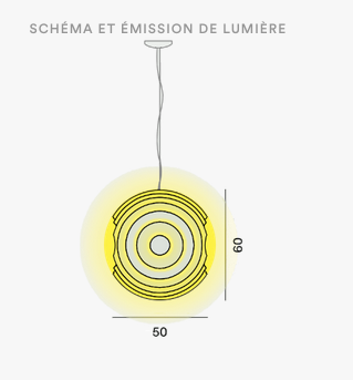 Suspension Supernova Ø 57 cm - Foscarini