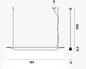 Suspension Troag L 185 cm