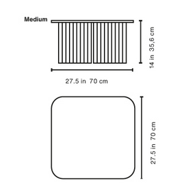 Table \ PLEC\  - 70x70x35,6 cm - RS Barcelona