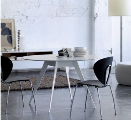 Table Aise �110 cm pieds metal