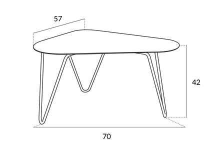 Table basse Barney - Résistub Productions