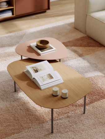Table Basse Lur - 110 x 70 cm - asym�trique - H.34 cm- Treku 