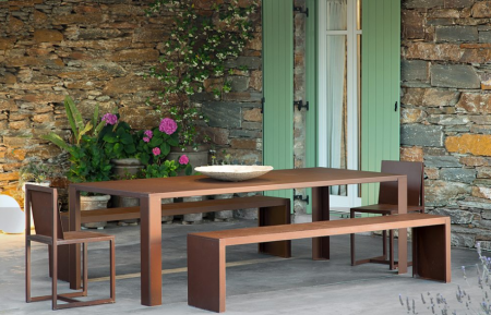 Table Big Irony Outdoor BLANC