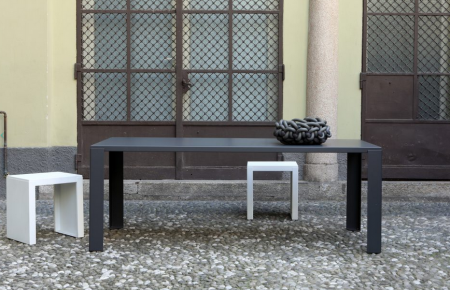 Table Big Irony Outdoor BLANC