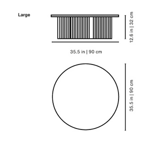 Table ronde \ PLEC\  - 90x32 cm - RS Barcelona