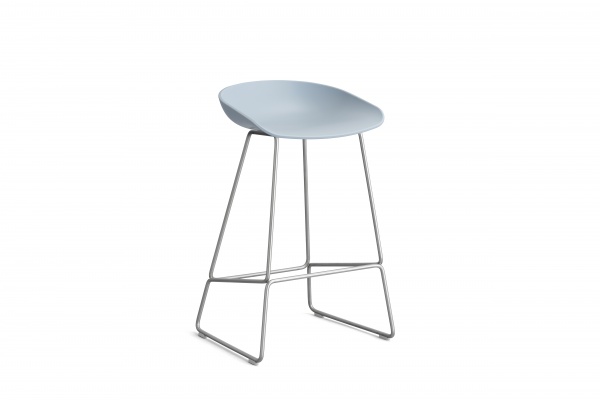 Tabouret AAS 38 pi�tement luge H65 cm acier inoxxydable