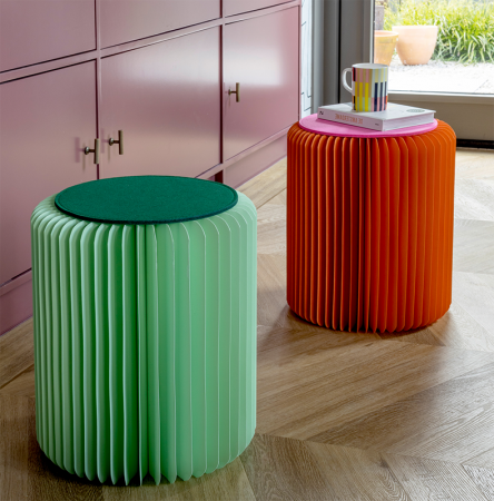Tabouret bas Papillon orange - Remember