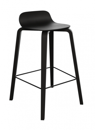 Tabouret de bar L10 Teinté noir - La Chaise Française