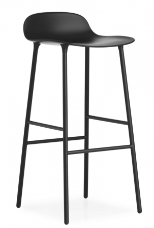 Tabouret Form pieds acier H:65 cm