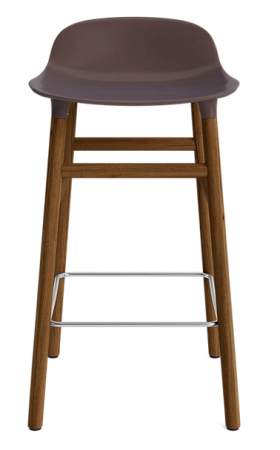 Tabouret Form pieds Noyer H:65 cm