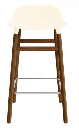 Tabouret Form pieds Noyer H:65 cm