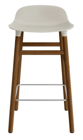 Tabouret Form pieds Noyer H:65 cm