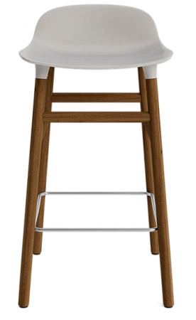 Tabouret Form pieds Noyer H:65 cm