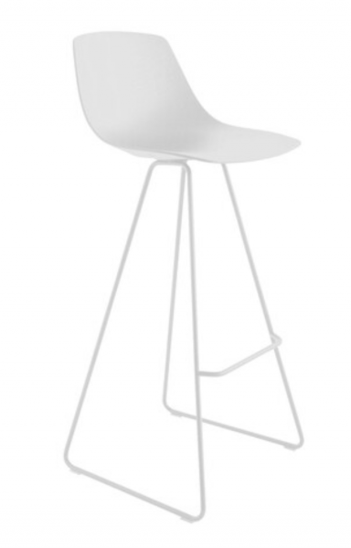 Tabouret Miunn Pied Luge H.65 - blanc