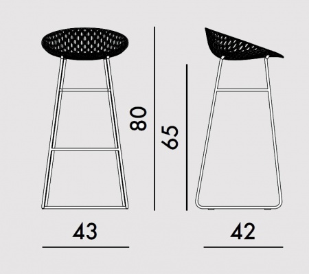 Tabouret Smartrik Stool H.65 cm - Kartell