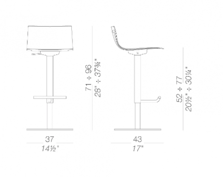 Tabouret Thin - LaPalma