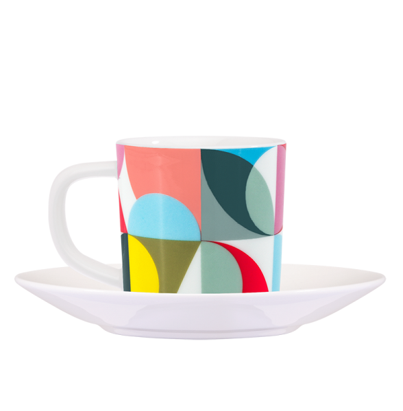 Tasse � expresso avec soucoupe Solena Remember