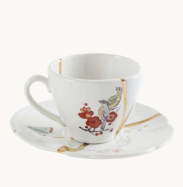 Tasse � expresso avec sous-tasse design Kintsugi - Seletti