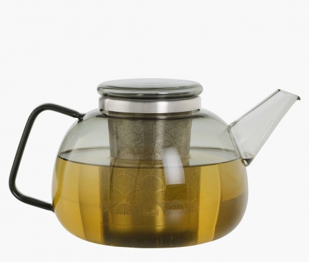 Th&eacute;i&egrave;re Yuna en verre - anse et couvercle fum&eacute; - 1,6 litre - Adhoc