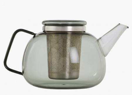Th&eacute;i&egrave;re Yuna en verre - anse et couvercle fum&eacute; - 1,6 litre - Adhoc