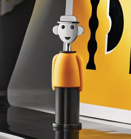 Tire-bouchon Alessandro M - Mendini - jaune et noir - Alessi