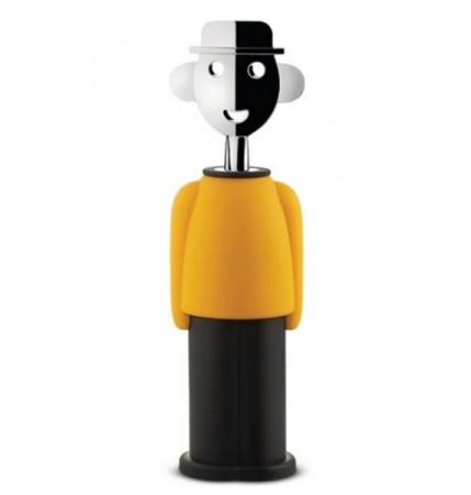 Tire-bouchon Alessandro M - Mendini - jaune et noir - Alessi