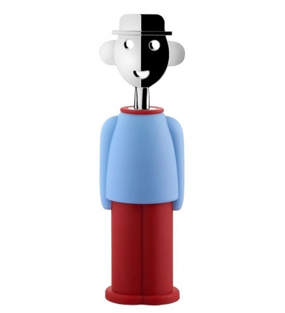 Tire-bouchon Alessandro M - Mendini -rouge et noir- Alessi