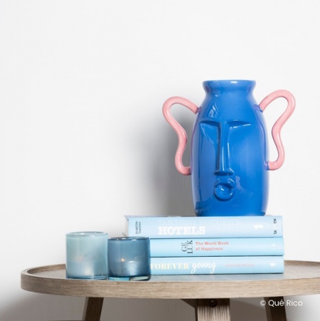 Vase Amor Del Color Large Blue Federico - Que Rico