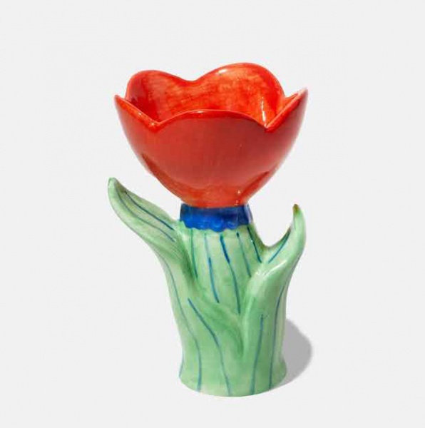 Vase Bloom Small Fleur rouge - Doiy