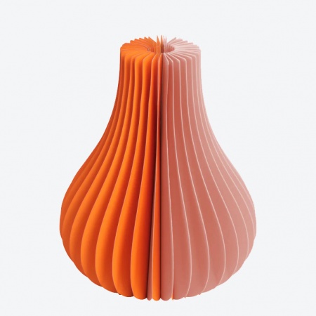 Vase en papier \ Yuki\  Orange - Remember