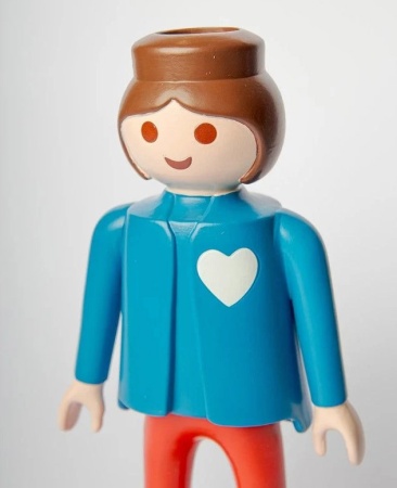 Vase Playmobil - fille bleue - Blogo