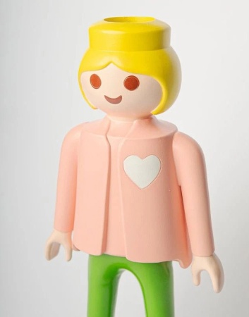 Vase Playmobil - fille rose - Blogo