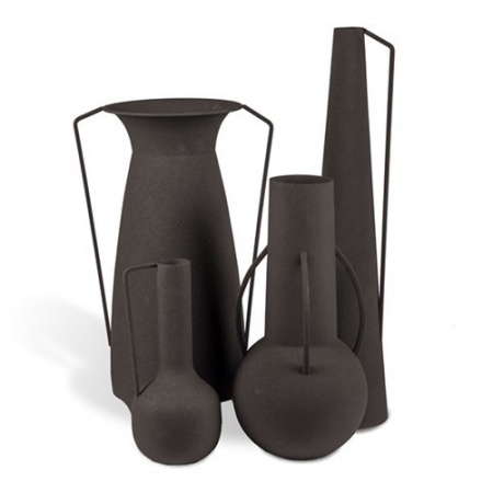 Vase set de 4 - Roman noir - Pols Potten