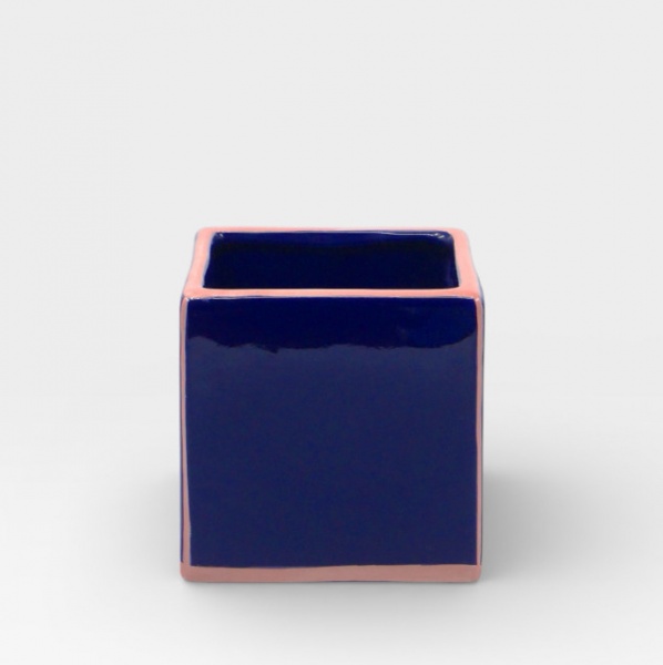 Vase simple Tile Bleu-rose - Table Machine