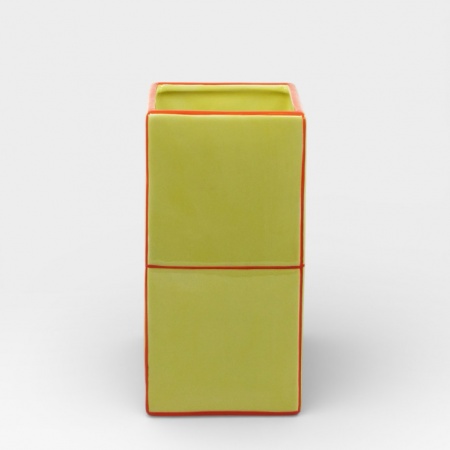 Vase tdouble Tile Jaune-orange - Table Machine