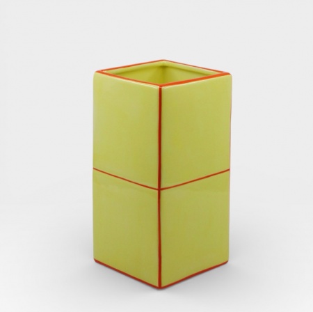 Vase tdouble Tile Jaune-orange - Table Machine