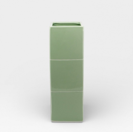 Vase triple Tile Vert-blanc - Table Machine